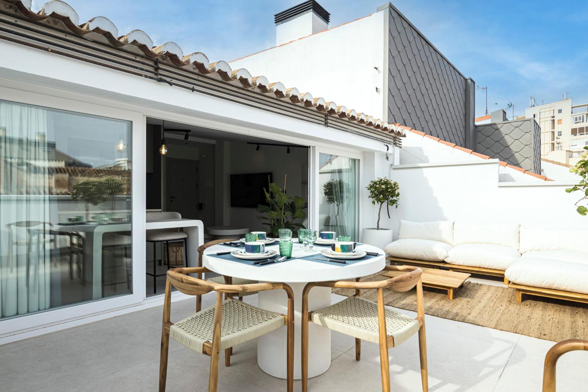 Atarazanas Suite, Atico Con Terraza 말라가 외부 사진